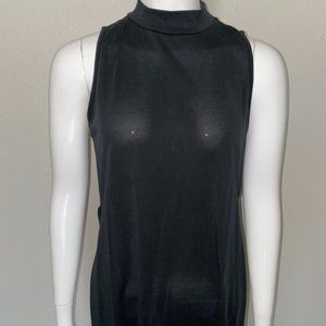 Sleeveless High Neck Top